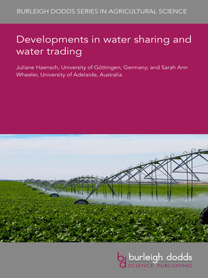 cover image of Developments in Water Sharing and Water Trading